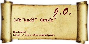 Jáksó Ottó névjegykártya